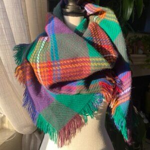 Vintage Tartan Plaid Scarf